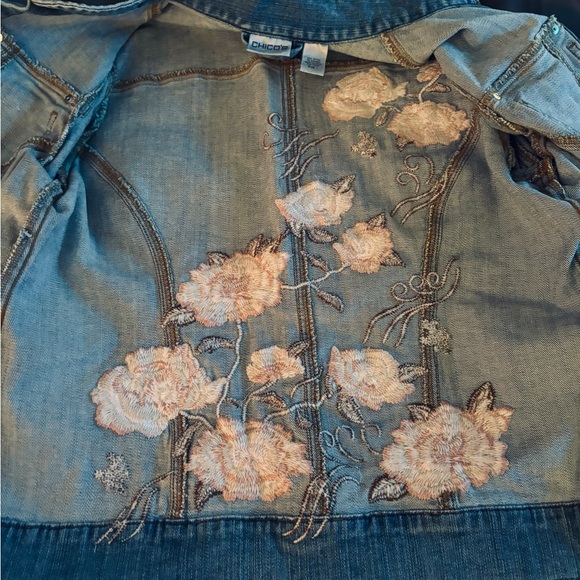 CHICO EMBROIDERED DENIM JACKET - Picture 4 of 7